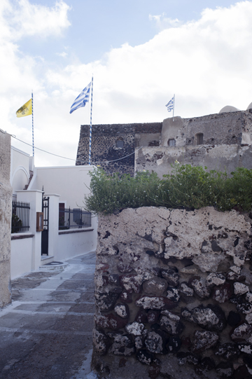 The Castle of Akrotiri in Santorini